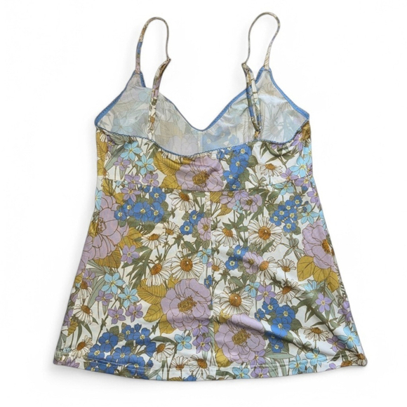 Zimmermann Super Eight Tie Neck Floral Print Silk Tank - Picture 9 of 15